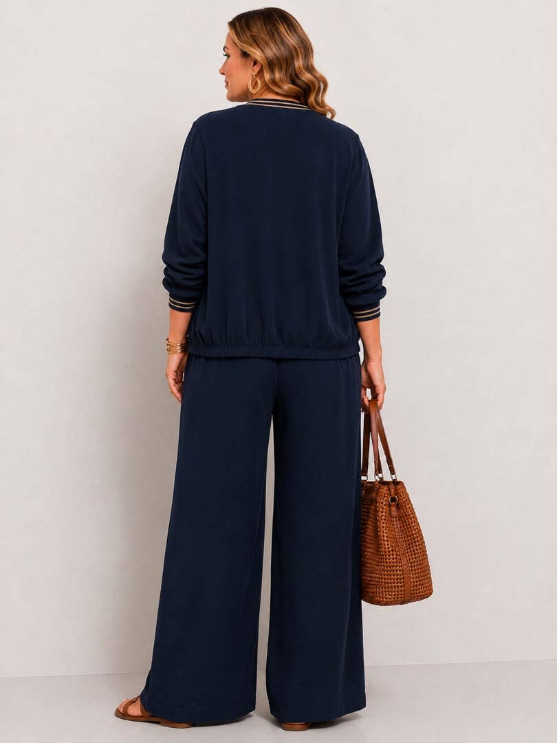 Pantalón palazzo fluido Marina / Talla única