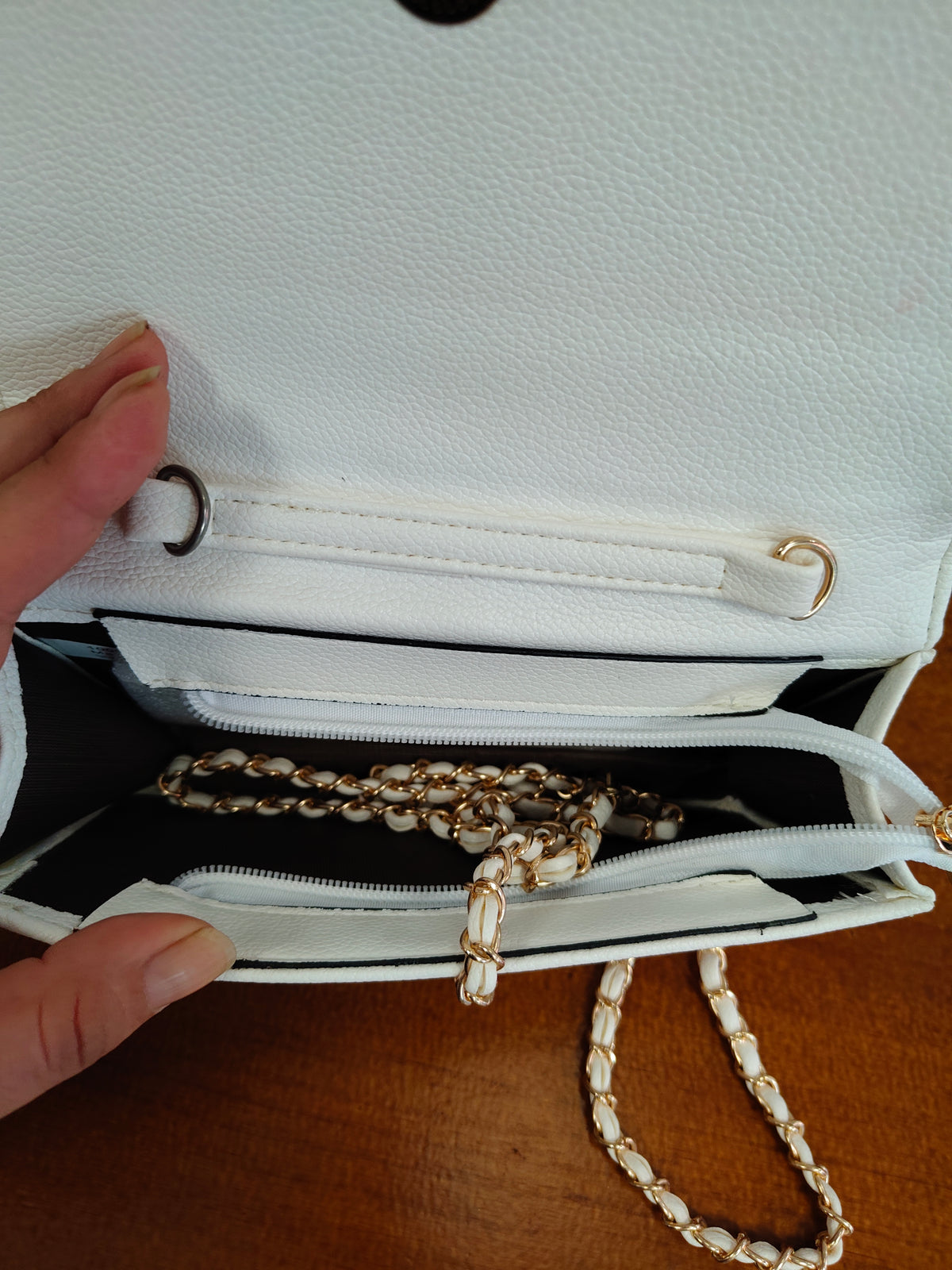 Bolso de mano blanco