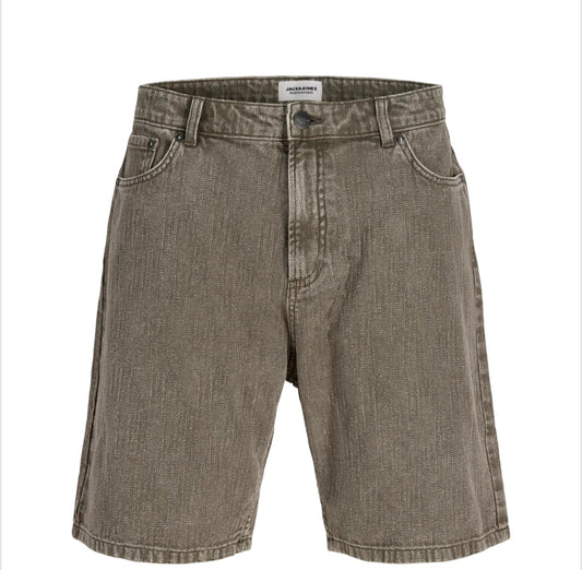 Vaquero corto gris lavado a la piedra Jack and Jones