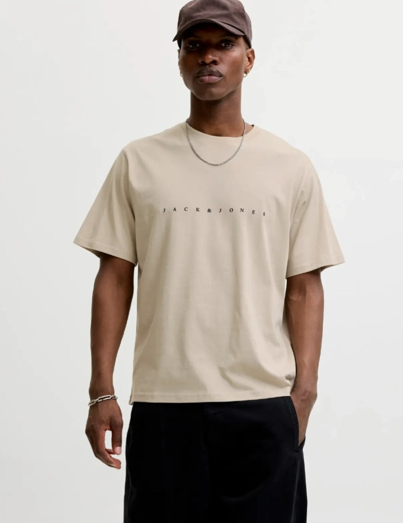 Camiseta Jack and Jones. Beige.