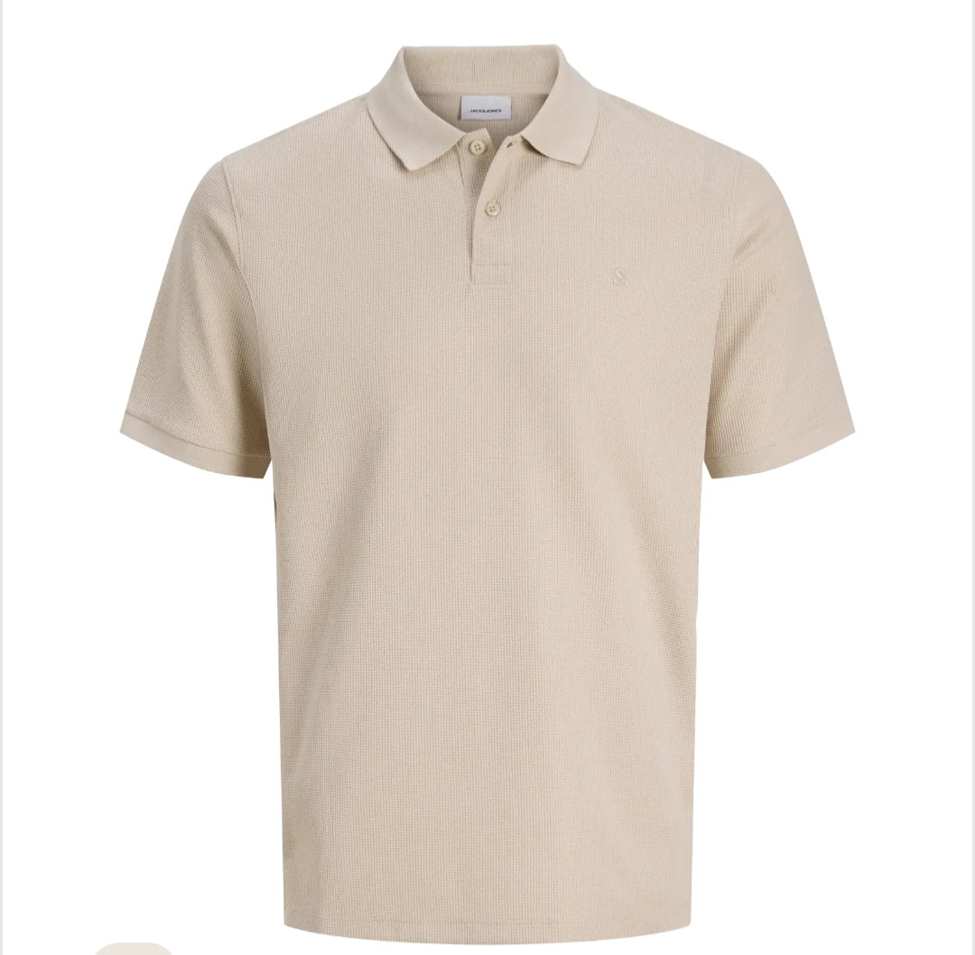 Polo hombre Jack and Jones. Beige