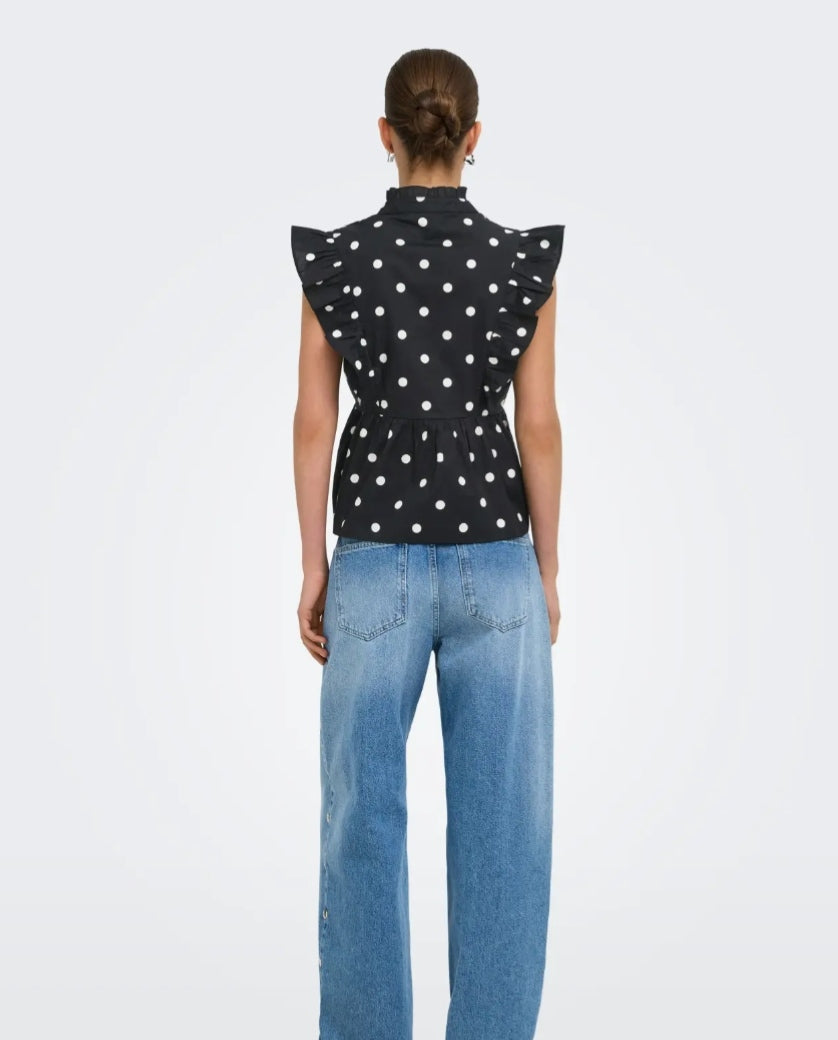 Blusa tela de camisa ONLY