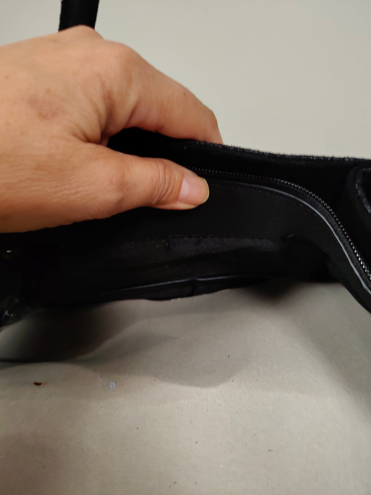 Bolso shopper ante vegano negro (estilo Birkin)+ bandolera