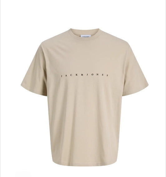 Camiseta Jack and Jones. Beige.