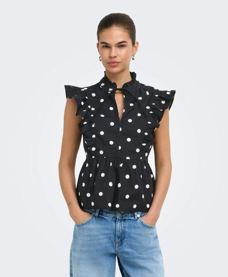 Blusa tela de camisa ONLY
