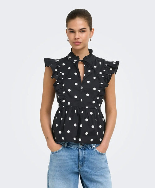 Blusa tela de camisa ONLY