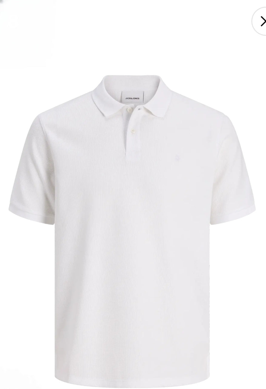 Polo hombre Jack and Jones. Blanco