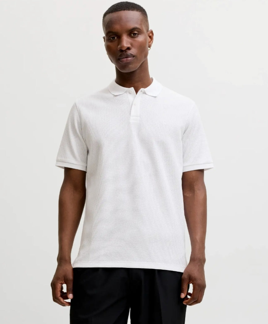 Polo hombre Jack and Jones. Blanco