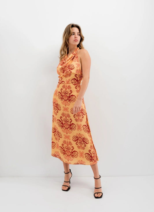 VESTIDO LARGO ESTAMPADO